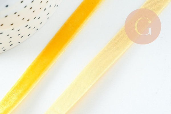 Ruban velours 10mm, x1 mètre (G10331)