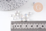 Sable chips pierre de lune 7~13mm non percé, x20gr (G0403)