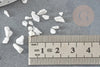 Sable chips pierre howlite blanche naturelle non percé, x20gr (G7669)
