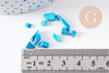 Sable chips pierre howlite turquoise 3~5mm non percé, x20gr (G0259)