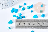 Sable chips pierre howlite turquoise naturel 5-10mm non percé, x20gr (G8692)