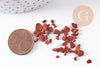 Sable chips pierre jaspe rouge naturel 2~12mm non percé, x20gr (G3502)