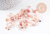 Sable chips pierre opale rose naturelle 3-5mm non percé, x20gr (G0235)