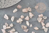 Sable chips pierre quartz rose naturel 5-10.5mm non percé, x20gr (G0241)