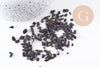 Sable chips pierres naturelle noire 3~5mm non percé, x20gr (G0227)
