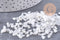 Sable phips jade naturel blanc non percé, x 20gr (G0250)
