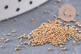 Sable verre doré 0.6mm non percé, x10gr (G1463)