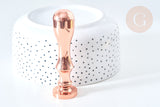 Sceau en metal Coeur or rose cire à cacheter,,25mm x1 x1 G7742