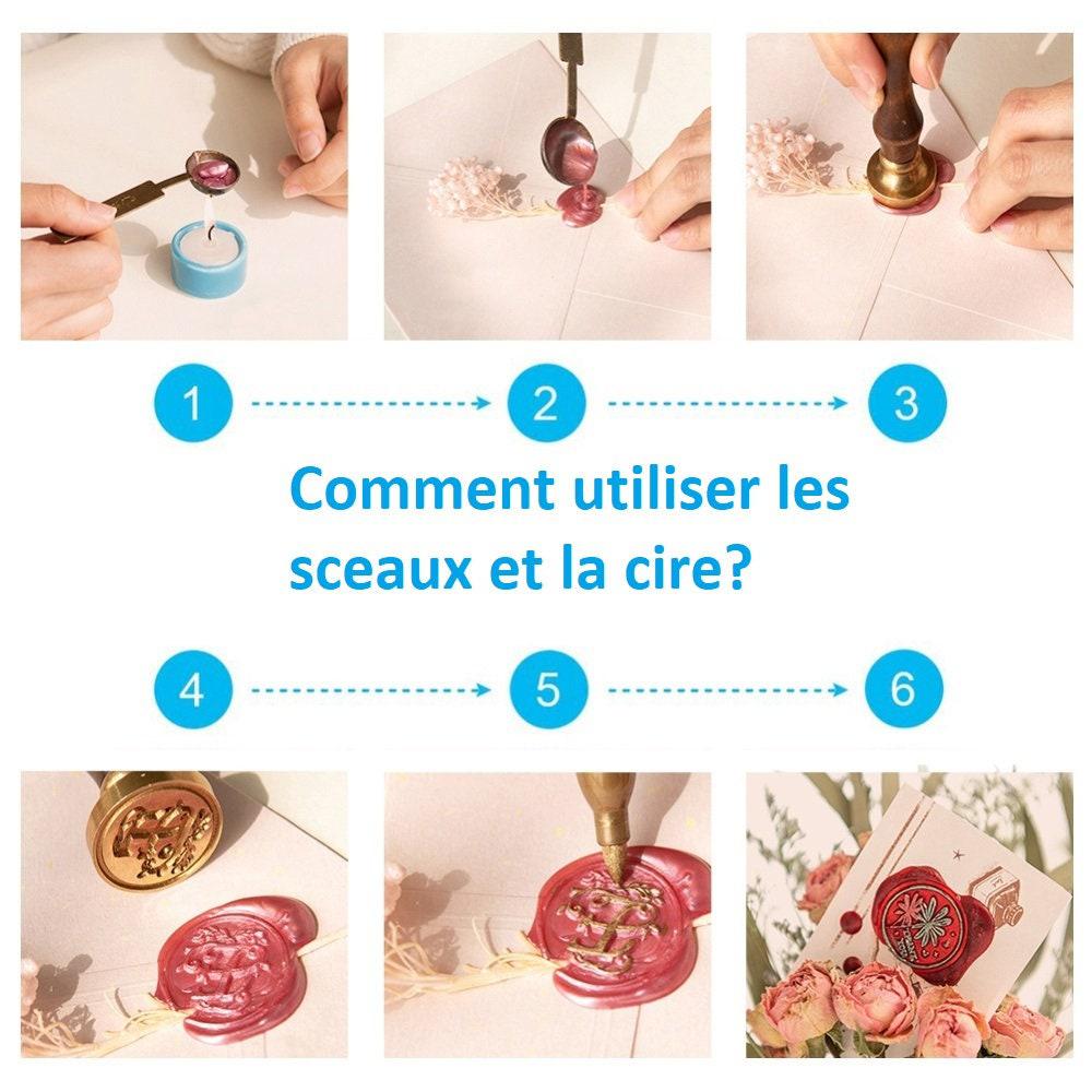 Sello de metal Cera para sellar flores, un suministro para crear sellos personalizados para invitaciones de boda DIY, 25 mm x 1 G4425