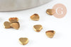 Support de cabochon coeur 4x4mm, x50 (2.4gr) (G2236)