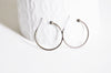 Supports boucle créole finition boule laiton brut 29mm, x2 (G2323)