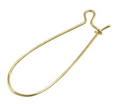 Supports boucles hameçons laiton brut, fournitures créatives, oreilles percées, création bijoux, x 50,16mm-G1600