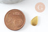 Supports cabochons goutte laiton brut 6x10mm, x20 (1.9g) (G1610)