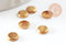 Supports cabochons ronds laiton brut 4mm, x100 (3.5gr) (G2707)