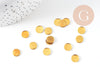 Supports de cabochon rond laiton brut 8mm, x50 (4.1g) (G0672)