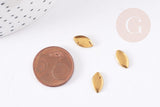 Supports de cabochons marquise horse eye laiton brut 12x6mm, x20 (1.8Gr) (G9074)