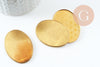 Supports de cabochons ovales laiton brut 40x30mm, x2 (G2006)