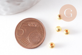 Supports de cabochons ronds laiton brut diamètre 6mm, x20 (G5502)
