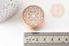 Tampon bois dentelle 3cm, x1 (G0334)