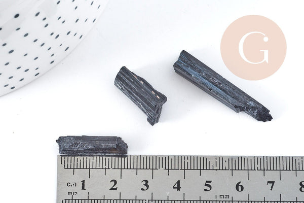 Tourmaline noire brute 20-35mm, x1 (G8285)