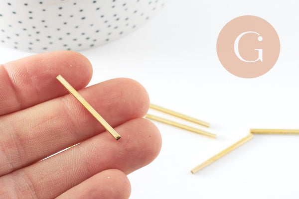 Tubes carré laiton brut 40mm, x50 (G5802)