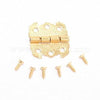 charnières fer doré avec vis accessoires boîte en bois et modelage fimo, x1 G6793
