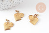pendentif sachet de thé en laiton, x1 G7523