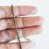 perles pyrite facettée, perles pyrite, fabrication bijoux, pyrite naturelle, création bijoux, 2mm, fil de 40cm G5489
