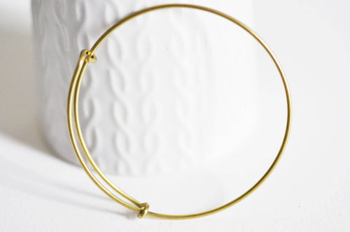 Pulseras de latón crudo