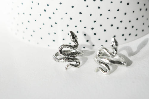 Silver/platinum metal ring and stand