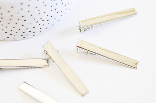 Silver/platinum metal hair accessories