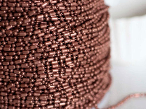 Bronze-copper chains per meter