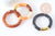 Elasticated amber, black and gold resin bangle bracelet imitation stone 50mm, birthday gift idea, unit G8831
