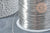 304 stainless steel wire platinum silver 0.4mm, fine metal wire for nickel-free jewelry creation, per meter G8847