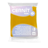 Pâte polymère Cernit Pearl - Jaune nacré x56g (G10429)
