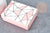 Gift box Jewelery box pink cardboard geometric pattern 11.2 x8.05cm, a box for jewelry storage x1 G8956