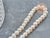 Round natural freshwater pearl white 6~8mm, cultured pearl for making costume jewelry, X1 strand of 17cm G9149