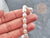 Natural white oval freshwater pearl 8-14mm, pierced cultured pearl, 35 cm thread, X1 G1937
