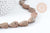 Natural pink sesame jasper drop beads 20mm, creation of natural stone earrings and necklaces, X5 G8273