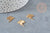 Stainless steel golden lightning cloud pendant, golden jewel creation, 19mm, unit G4007