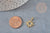 Sun pendant in gold stainless steel, horoscope, lucky charm in gold steel, Sun pendant, 22mm, unit G5290