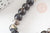 Kit Bracelet pour Homme Coquillage noir et zamac argenté DAVID, Coffrets et kits création de bijoux fantaisie DIY, pochette 1 bracelet G9180