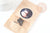 Kit Bracelet pour Homme agate naturelle noire zamac argenté TITOUAN, Coffrets et kits création de bijoux fantaisie DIY, pochette 1 bracelet G9177