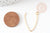 Support boucle crochet acier 304  inoxydable doré IP 26mm,création bijoux oreilles percées,boucle acier doré PVD X4 G9284