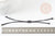 Bracelet réglable cordon ciré noir or acier 304 inoxydable 13-14cm, bracelet cordon acier inoxydable, X1 G9267