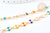 Fancy gold steel 304 multi-colored enamelled stainless steel bracelet 25mm, Mother's Day birthday gift idea for women, unit G8803 