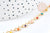 Moon bracelet gold steel 304 multicolor enameled stainless steel 25mm, Mother's Day birthday gift idea for women, unit G8800 
