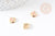 Pendentif coquillage laiton doré 18k multicolore 10.3mm, pendentif création bijoux  X1 G4592