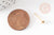 Clous-puces oreille pour perle semi percée acier inoxydable 304 doré 3.5mm,création boucles résistantes à l'eau X10 G9223