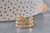 Anillo estrella ajustable en acero inoxidable 304, talla 57, x1 (G7639)